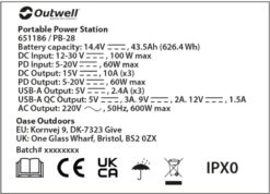 Outwell Akira 600 Power Station Draagbare Lithiumaccu -Buiten Kamperen Verkoop 1069 1900 ce4a61b9 65c9 4b89 83ec e47ef4f1cad0 1280x960