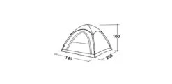 Easy Camp Comet 200 Koepeltent - 2 Personen 17 Easy Camp Comet 200 Koepeltent - 2 Personen -Buiten Kamperen Verkoop 120338 comet 200 drawing perspective2