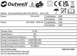 Outwell Ecocool Elektrische Koelbox - 35 Liter - Donkergrijs 12 Outwell Ecocool Elektrische Koelbox - 35 Liter - Donkergrijs -Buiten Kamperen Verkoop 1389 1900 ecocool grijs 6