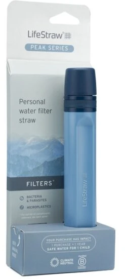 Lifestraw Peak Personal Straw Waterfilter - Blauw 11 Lifestraw Peak Personal Straw Waterfilter - Blauw -Buiten Kamperen Verkoop 1900 1900 00104064 06