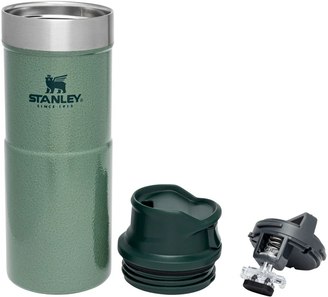 Stanley The Trigger-Action Travel Thermosfles - 350 Ml - Donkergroen 2 Stanley The Trigger-Action Travel Thermosfles - 350 Ml - Donkergroen - Afbeelding 2