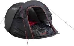 High Peak Vision 2 Pop-up Tent - 2 Persoons - Zwart -Buiten Kamperen Verkoop 755 1200 4001690102803.pt05