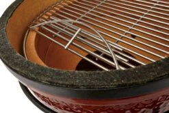 Kamado Joe Junior Barbecue -Buiten Kamperen Verkoop 800 1200 kamadojoejr grillgrateheatdeflectorstand3 cmyk