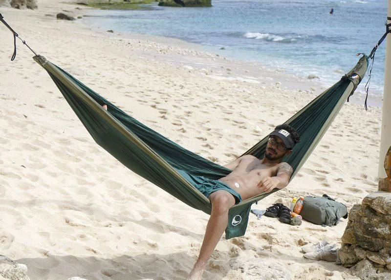 Ticket To The Moon Hangmat 2 Persoons Original Double - Army Green/Khaki 5 Ticket To The Moon Hangmat 2 Persoons Original Double - Army Green/Khaki - Afbeelding 5