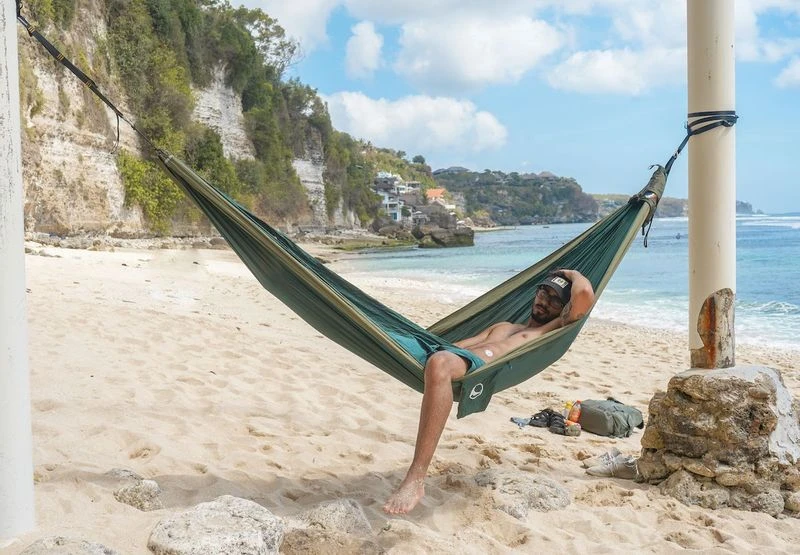 Ticket To The Moon Hangmat 2 Persoons Original Double - Army Green/Khaki 7 Ticket To The Moon Hangmat 2 Persoons Original Double - Army Green/Khaki - Afbeelding 7