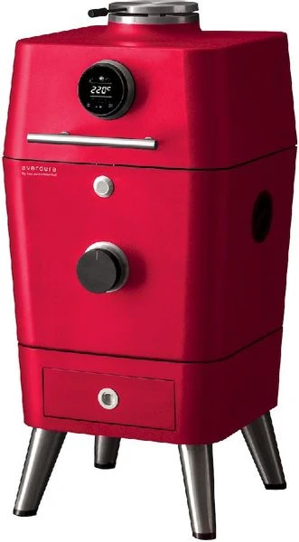 Everdure 4K Houtskool Barbecue Met Beschermhoes - Rood 2 Everdure 4K Houtskool Barbecue Met Beschermhoes - Rood - Afbeelding 2