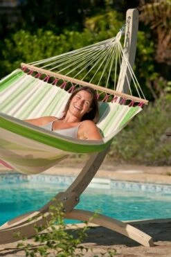 La Siesta Colada 1 Persoons Hangmat - Kiwi -Buiten Kamperen Verkoop 900 598 cor14 4 colada kiwi weather resistant double spreader bar hammock image 05