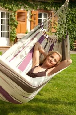 La Siesta Caribena 1 Persoons Hangmat - Purple -Buiten Kamperen Verkoop 900 600 cih14 7 caribe a purple cotton single classic hammock image 05