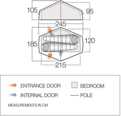 Vango Nevis 200 Tunneltent - 2 Persoons -Buiten Kamperen Verkoop vango nevis 200 2